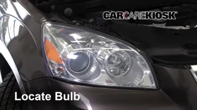 2010 Saturn Outlook XE 3.6L V6 Luces Luz de carretera (reemplazar foco) 